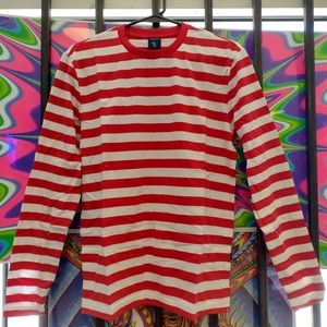 Zengjo small red and white long sleeve